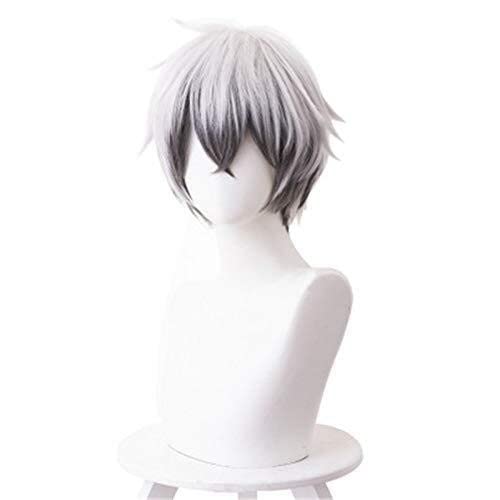 RONGYEDE-Wig Anime Cosplay Wig for Cosplay Anime Game Arknights Mephisto Cosplay Wig Black Grey Gradient Synthetic Wig for Halloween Party Costume Wigs von RONGYEDE