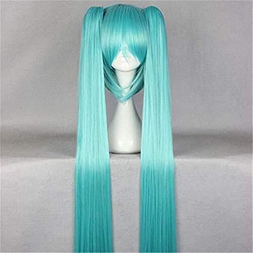 RONGYEDE-Wig Anime Cosplay Wigs Cosplay Wig Vocaloid Costume Play Party Game Halloween Anime Hair Wig 120Cm Aquamarine 01 von RONGYEDE
