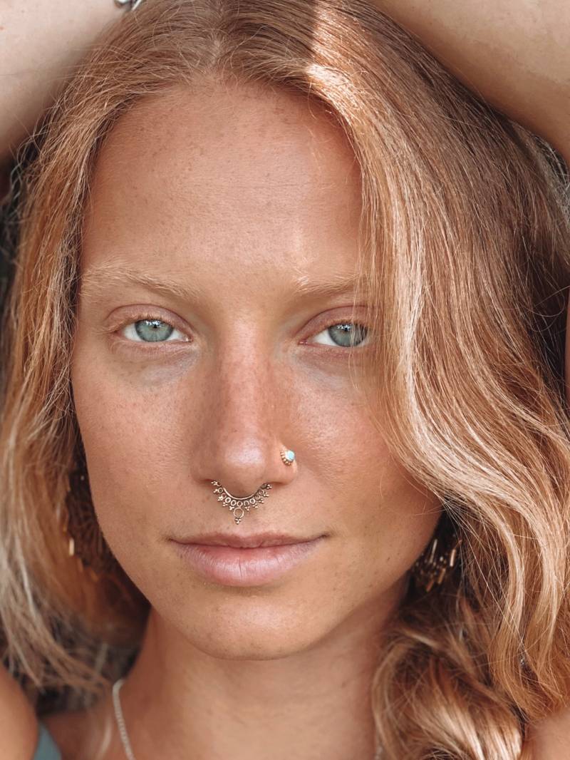 Fake Septum Ring - Piercing Clip On Schmuck Nasenschmuck von RONIBIZA