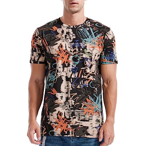 RONOMO Herren T-Shirt Street T-Shirt Qualität T-Shirt（TY schwarz L von RONOMO