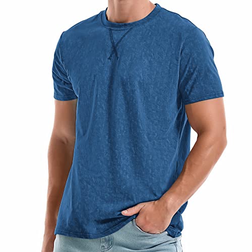 RONOMO Herren T-Shirt Hochwertiges T-Shirt（CSX Blau L von RONOMO