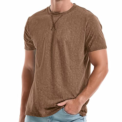 RONOMO Herren T-Shirt Hochwertiges T-Shirt（CSX Khaki M von RONOMO