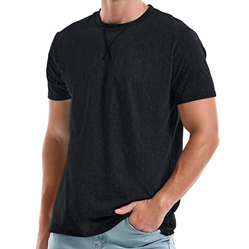 RONOMO Herren T-Shirt Hochwertiges T-Shirt（CSX Schwarz S von RONOMO