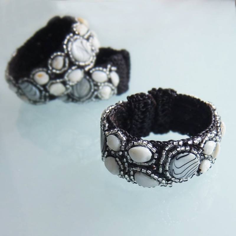 Armband Schale Weiß von RONatARTMANIA