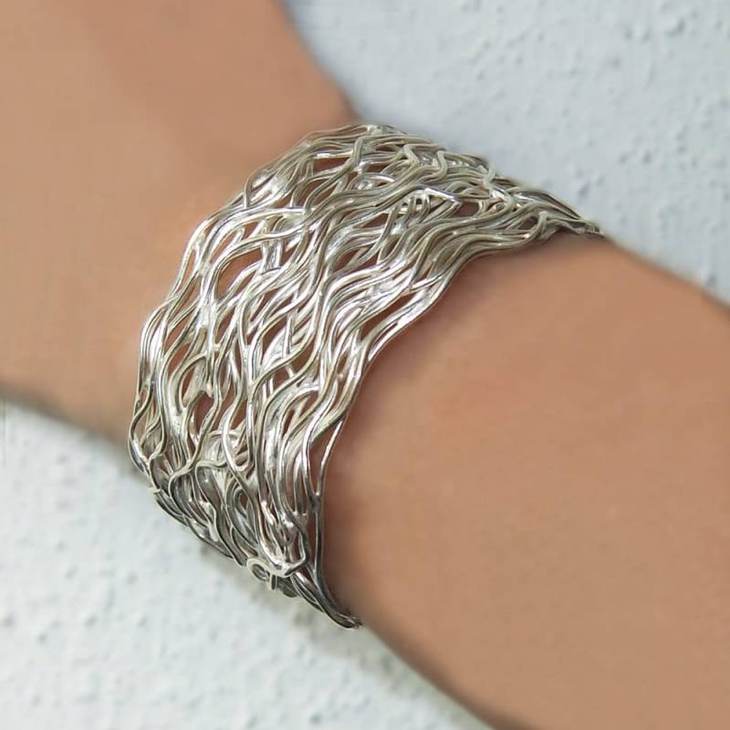 Armband Silber Strang 3 von RONatARTMANIA