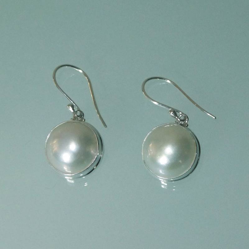 Mabe Perle Runde Ohrringe von RONatARTMANIA