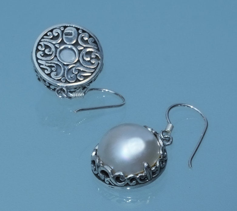 Ohrringe Mabe Perle 7 von RONatARTMANIA