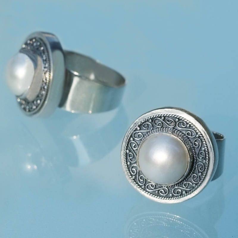 Ring Mabe Perle 1 von RONatARTMANIA