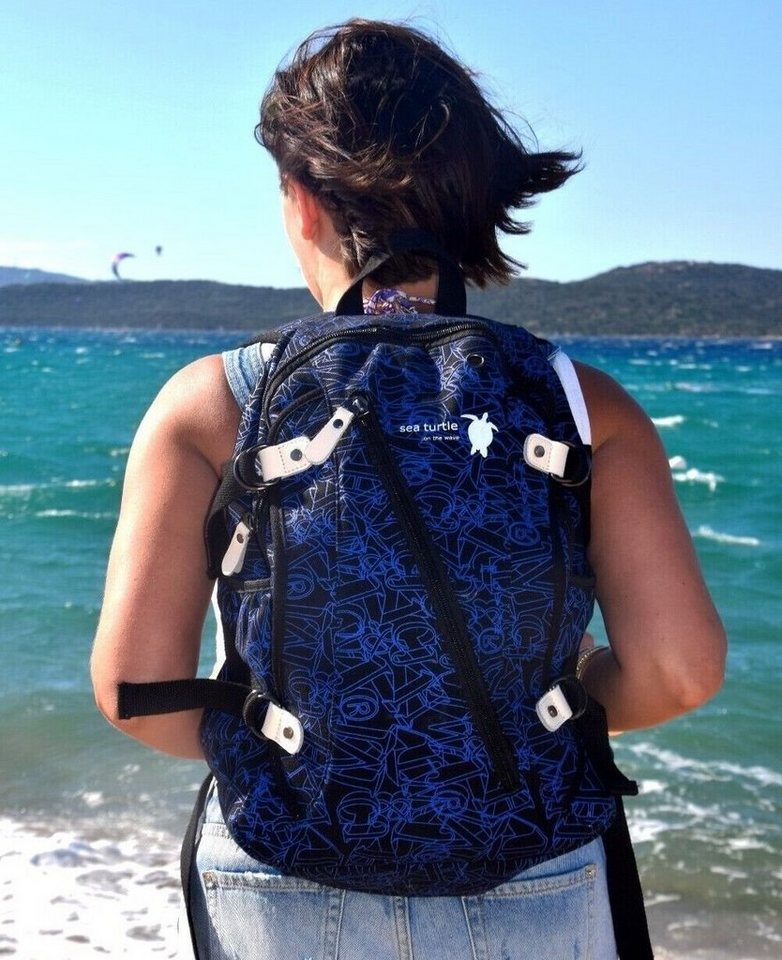 ROOGU Rucksack ROOGU Land/Sea Turtle Rucksack 25l Stadt Schule Uni Arbeit Laptop von ROOGU