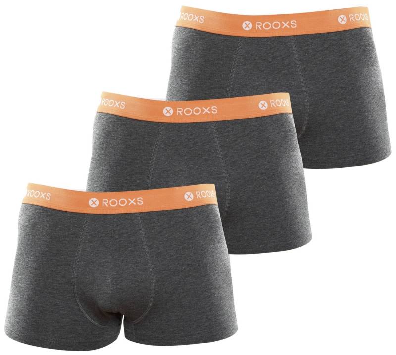 ROOXS Boxershorts Enge Unterhosen Herren Männer (3-St) Baumwolle Retroshorts von ROOXS