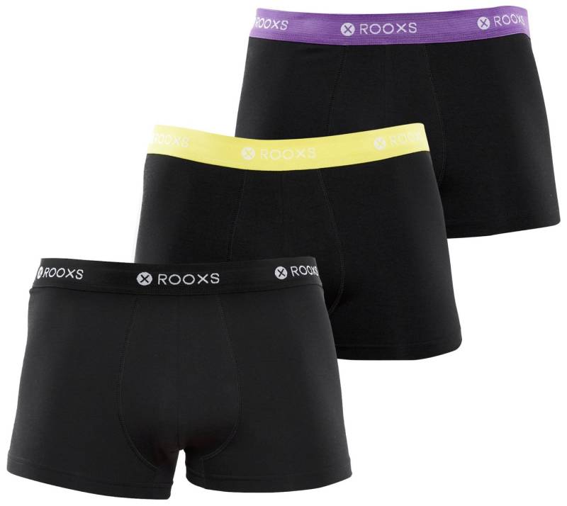 ROOXS Boxershorts Enge Unterhosen Herren Männer (3-St) Baumwolle Retroshorts von ROOXS