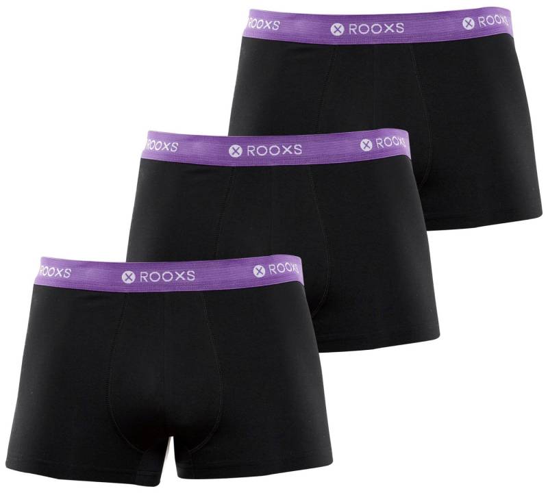 ROOXS Boxershorts Enge Unterhosen Herren Männer (3-St) Baumwolle Retroshorts von ROOXS