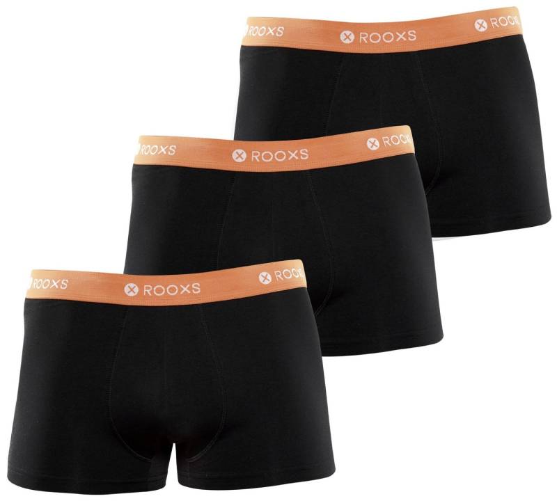 ROOXS Boxershorts Enge Unterhosen Herren Männer (3-St) Baumwolle Retroshorts von ROOXS