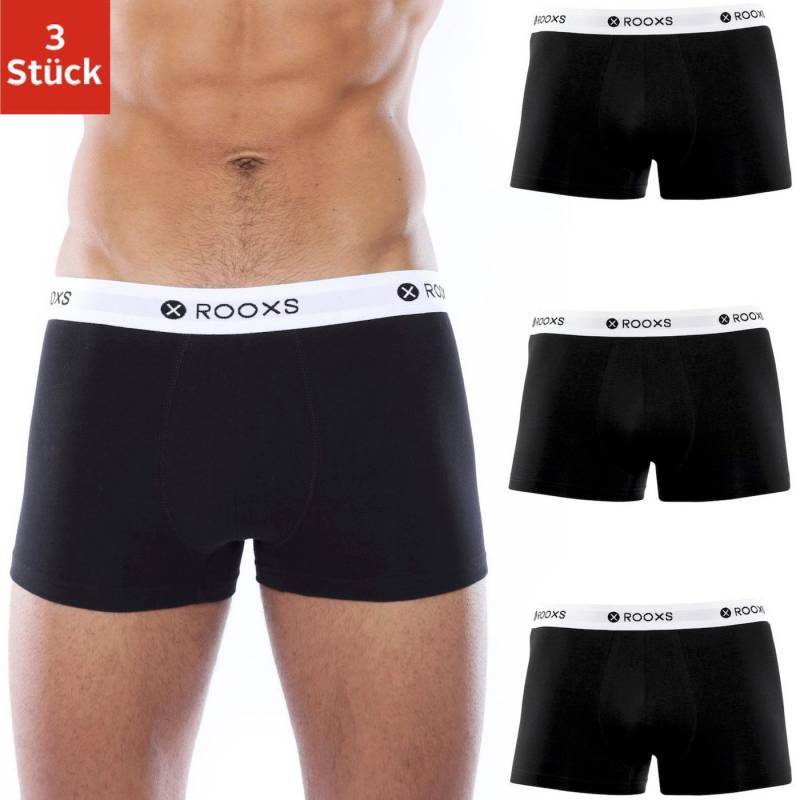ROOXS Boxershorts Enge Unterhosen Herren Männer (3-St) Baumwolle Retroshorts von ROOXS