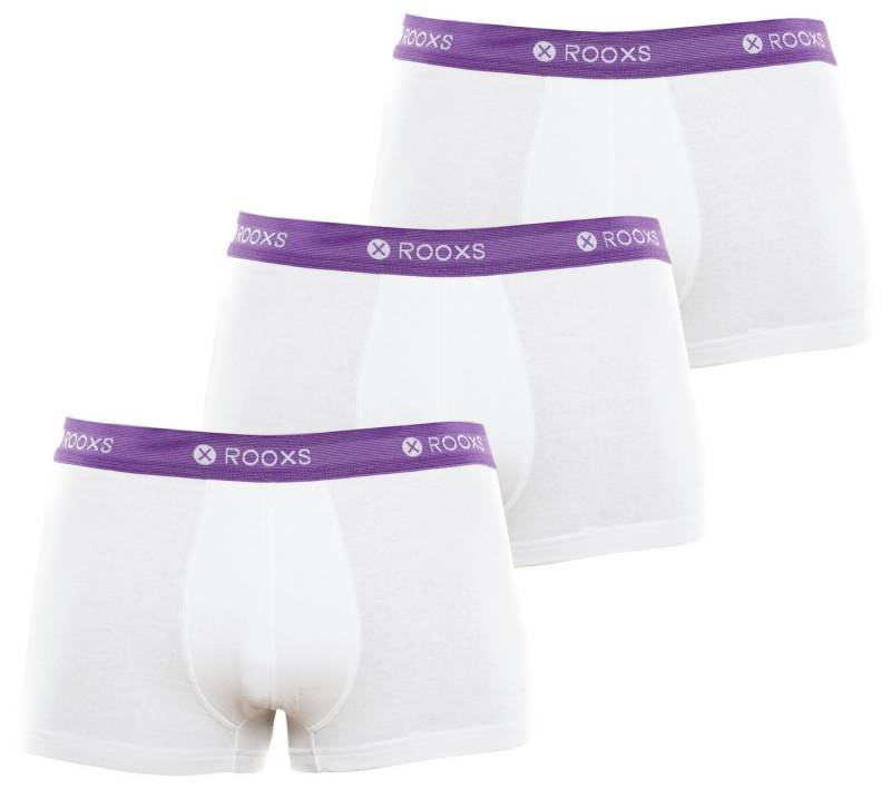 ROOXS Boxershorts Enge Unterhosen Herren Männer (3-St) Baumwolle Retroshorts von ROOXS