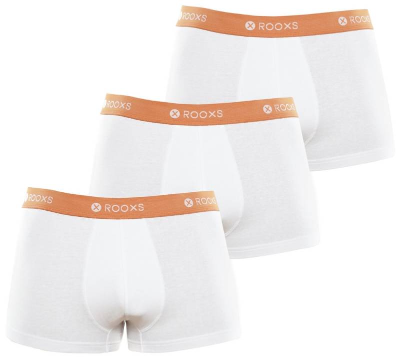 ROOXS Boxershorts Enge Unterhosen Herren Männer (3-St) Baumwolle Retroshorts von ROOXS