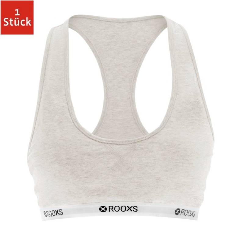 ROOXS Bustier Damen Soft BH Bustier (1-tlg) Baumwolle Racerback BH für Yoga und Freizeit von ROOXS