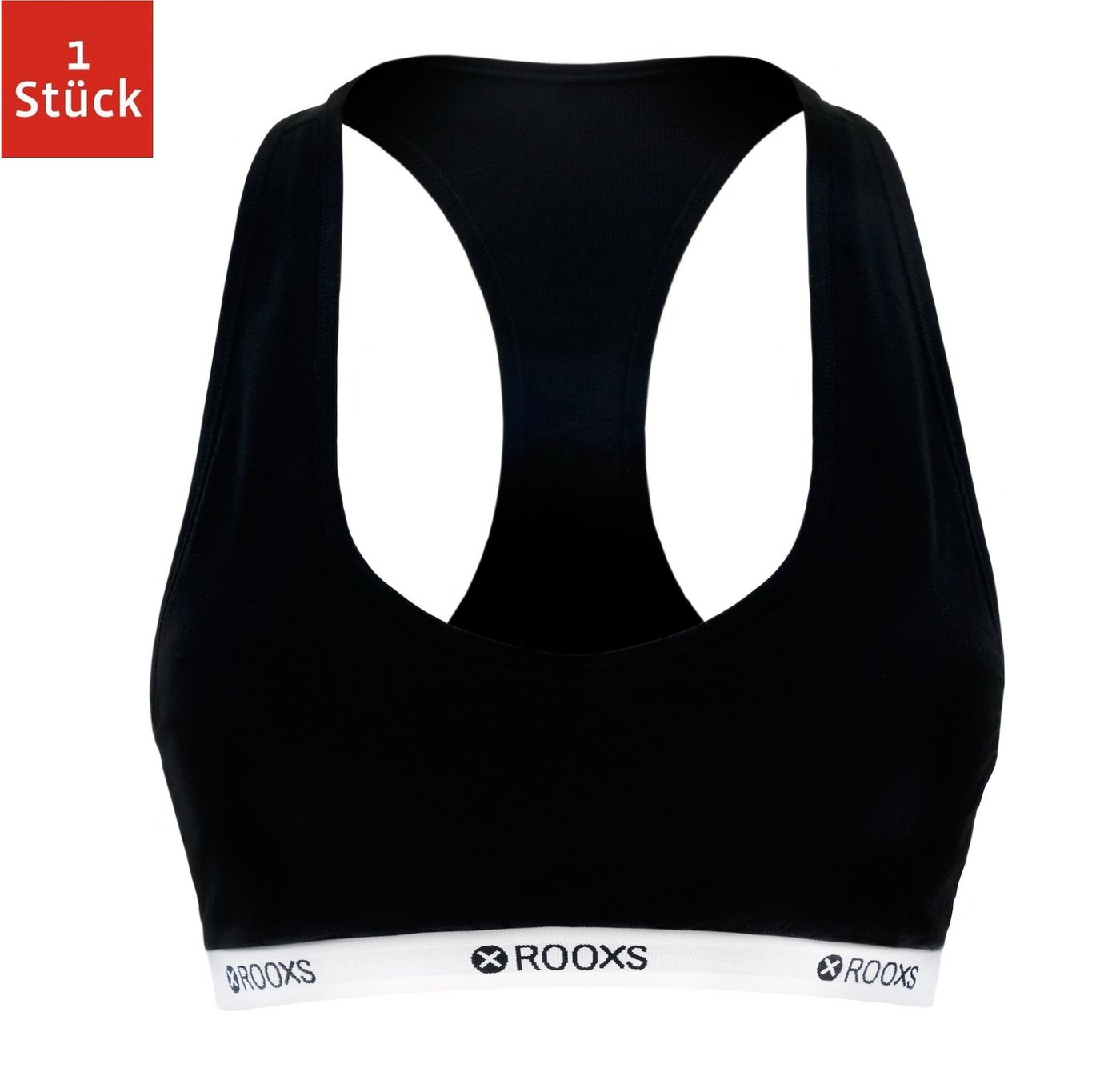 ROOXS Bustier Damen Soft BH Bustier (1-tlg) Baumwolle Racerback BH für Yoga und Freizeit von ROOXS