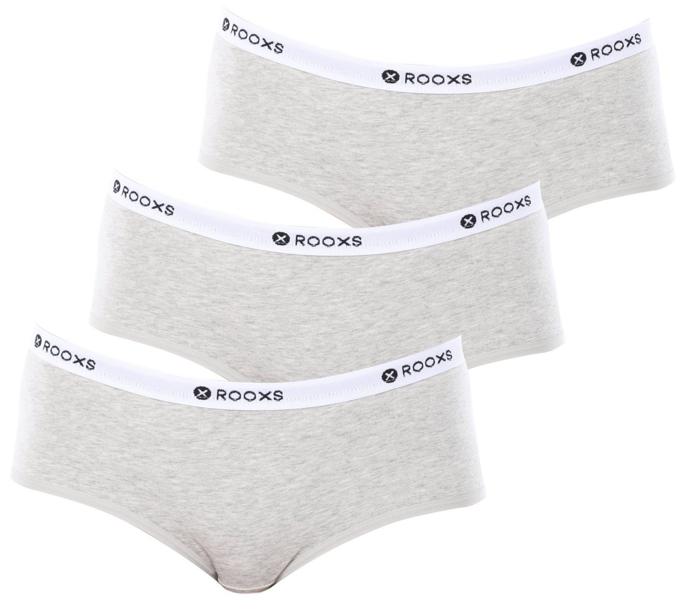 ROOXS Hipster Unterwäsche Damen Slip Unterhosen (3-St) Baumwolle Hipster von ROOXS