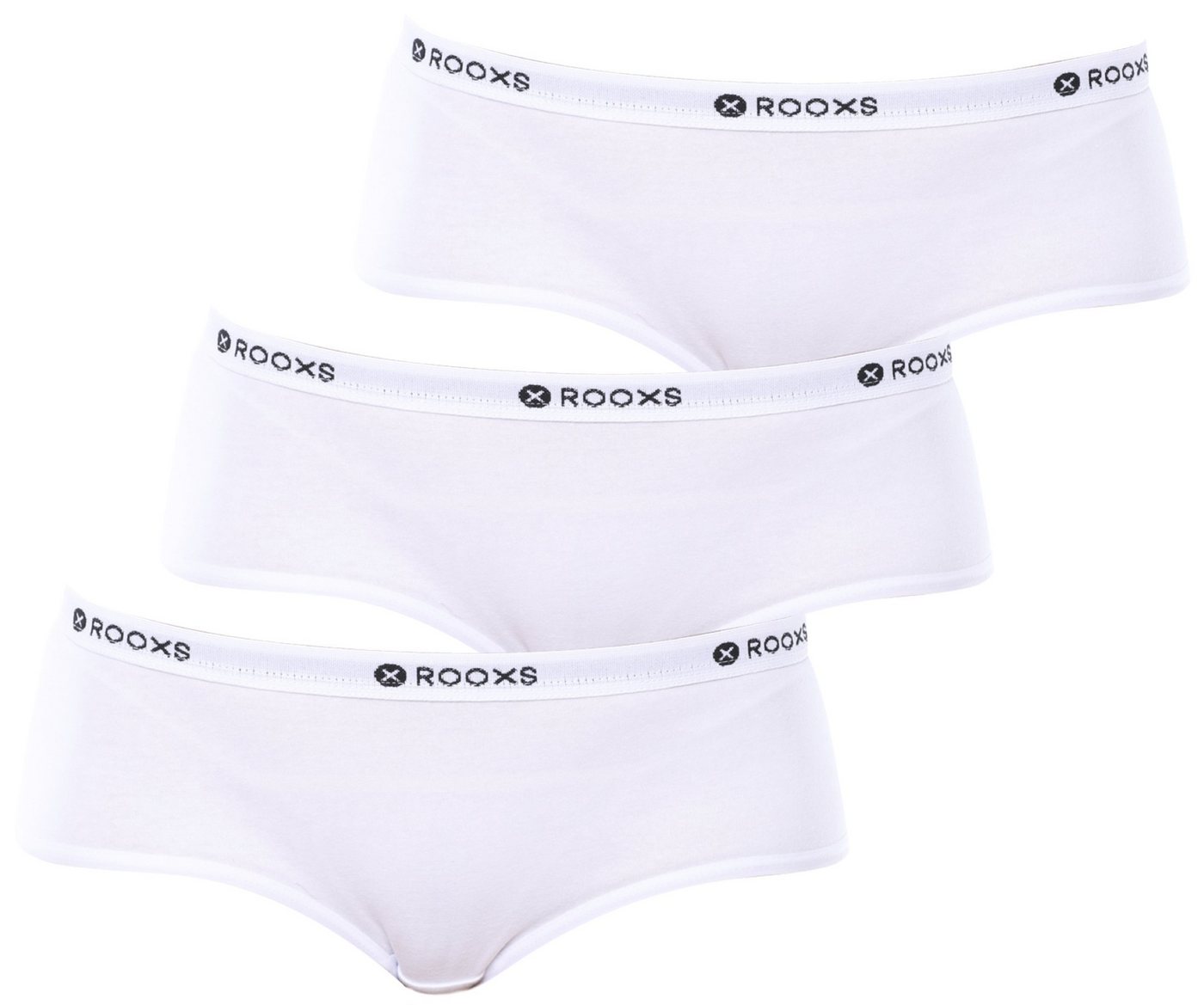 ROOXS Hipster Unterwäsche Damen Slip Unterhosen (3-St) Baumwolle Hipster von ROOXS