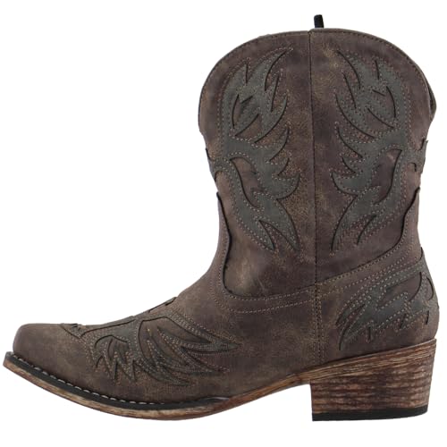 ROPER Damen Amelia Cowboystiefel mit Snip Toe Westernstiefel, Braun, 36.5 EU von ROPER