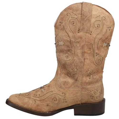 ROPER Damen Faith Westernstiefel, hautfarben, 38.5 EU Weit von ROPER