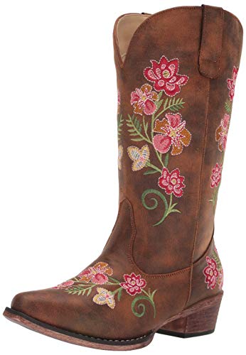 ROPER Damen Riley Floral Mode-Stiefel, Bronze, 40.5 EU Weit ROPER Damen Riley Floral Mode-Stiefel, Bronze, 40.5 EU Weit von ROPER