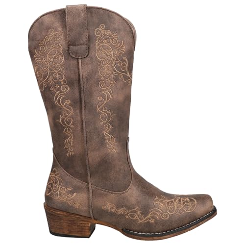 ROPER Damen Riley Scroll Westernstiefel, Braun, 36 EU von ROPER