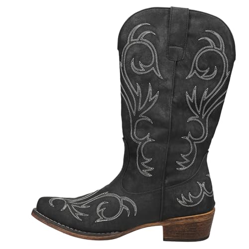 ROPER Damen Riley Westernstiefel, Schwarz, 36 EU von ROPER