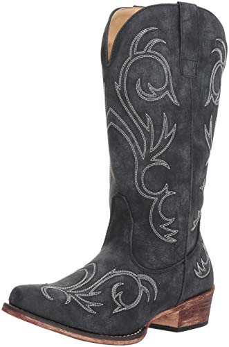 ROPER Damen Riley Westernstiefel, Schwarz, 38.5 EU von ROPER