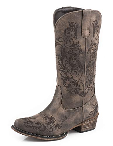 ROPER Damen Tall Stuff Round Toe Cowboy Boots Westernstiefel, Braun, 40 EU von ROPER