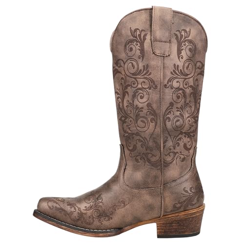 ROPER Damen Tall Stuff Cowboystiefel mit rundem Zehenbereich Westernstiefel, Braun, 41 EU von ROPER