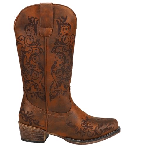 ROPER Damen Tall Stuff Snip Toe Cowboy Boots Westernstiefel, Hellbraun, 37 EU von ROPER