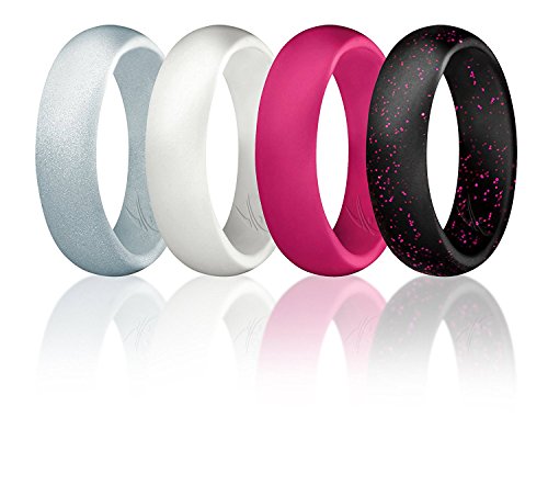 ROQ , Damen Platin Irregulär Kein Edelstein Ehering-Set, Multi-color, - I0117351 von ROQ
