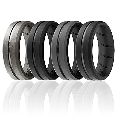 ROQ , Herren Platin Irregulär Kein Edelstein Ehering-Set, Multi-color, I0118390 ROQ , Herren Platin Irregulär Kein Edelstein Ehering-Set, Multi-color, I0118390 von ROQ