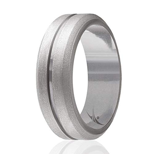 ROQ , Herren Platin Irregulär Kein Edelstein Hochzeitsband, Multi-color, - I0108891 von ROQ