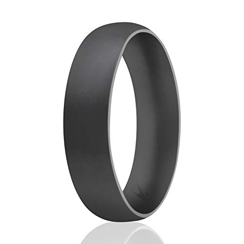 ROQ , Herren Platin Irregulär Kein Edelstein Hochzeitsband, Multi-color, - I0117408 von ROQ