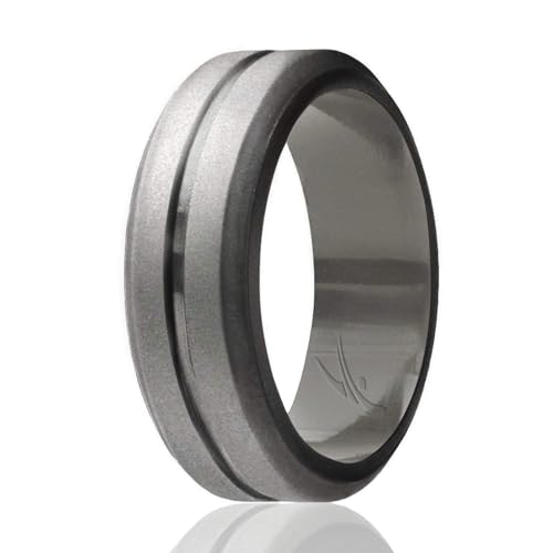 ROQ , Herren Platin Irregulär Kein Edelstein Hochzeitsband, Multi-color, - I0117653 von ROQ