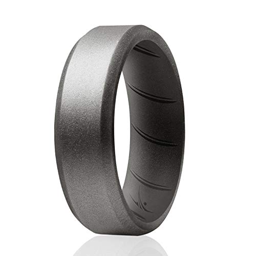 ROQ , Herren Platin Irregulär Kein Edelstein Hochzeitsband, Multi-color, - I0118783 von ROQ