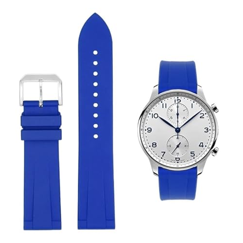 RORFFK FKM-Fluorkautschuk-Uhrenarmband für IWC PILOT Portugal PORTOFINO Band für Le Petit Prince Armband Schnellverschlussarmband 20 mm 22 mm(Dark Blue,22mm) von RORFFK