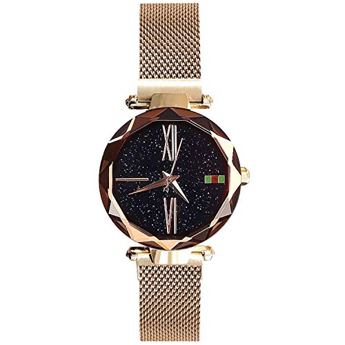 rorios Damen Armbanduhren Analog Quarzuhr Armband Sternenklarer Himmel Frauen Armbanduhr von rorios