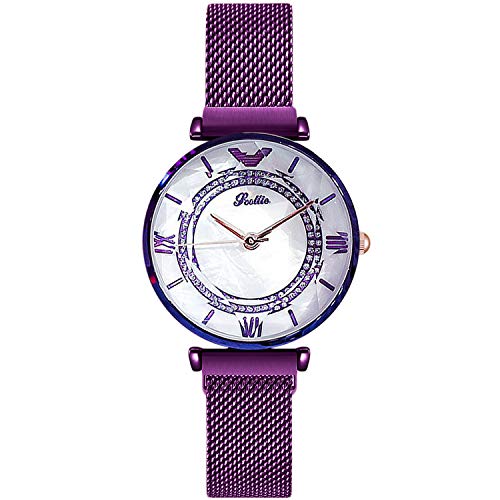 rorios Damen Uhr Armbanduhr Damen Diamant Dial Armbanduhren für Damen Mesh Armbanduhr Women Watch Armbanduhren Frauen von rorios