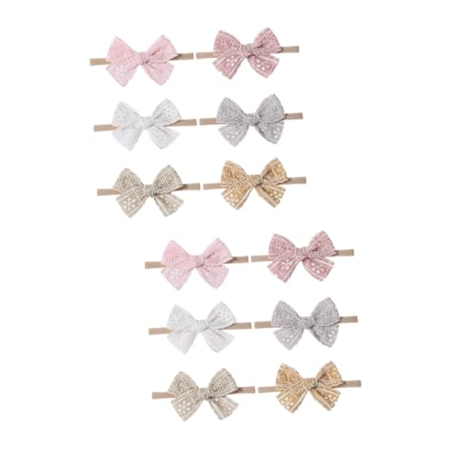 12 Stk Stirnband Für Kinder Haarschleifen Für Kleine Mädchen Kopftuch -haargummi Babyschleifen -foto-stirnband Haargummis Für Kleine Mädchen Colorful Stoff RORPOIR von RORPOIR