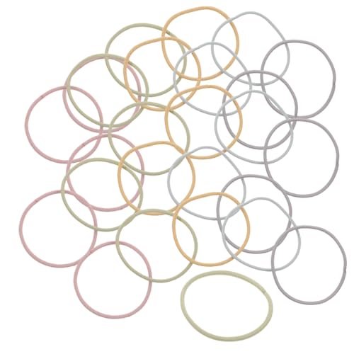 RORPOIR 100stücke Elastische Haarbänder Dünne Und Nahtlose Haargummis Bequem Und Dehnbar Für Mädchen Und Junge Mädchen Mit Pferdeschwanzhaltern von RORPOIR