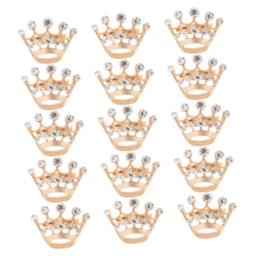 RORPOIR 15stücke Goldene Kronenbroschen Kleine Tiara-anstecknadeln Broschennadeln Aus Legierung Vintage Schmuck Für Kleidung Accessoires Für Bankett Und Zeremonie von RORPOIR