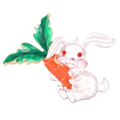 RORPOIR Modische Brosche Aus Legierung Kragennadel Mit Kreativem Abzeichen Kleine Weiße Kaninchen Brosche Pin Hochwertiges Zubehör von RORPOIR