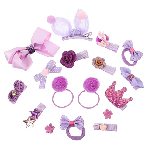 RORPOIR Haar Zubehör Für Mädchen Mit Haarklammern Haargummis Und Haarspangen Vielseitig Einsetzbar Für Geburtstage Partys Und Besondere Anlässe Zum Halten Von Haaren von RORPOIR