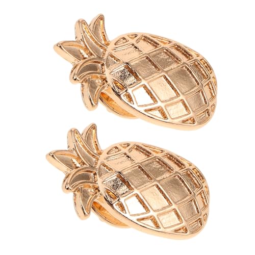 RORPOIR 2stücke Stylische Cartoon-ananas Broschen-pins Set Anstecknadeln Für Schals Hüte Und Jacken Langlebige Accessoires Aus Zinklegierung Zur Individuellen Stilbetonung von RORPOIR