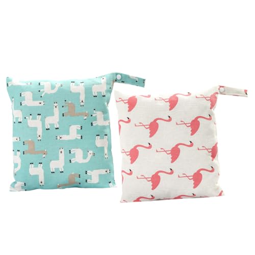 RORPOIR Wickeltasche Für 2 Windelaufbewahrungstaschen Wickeltasche Mit Reißverschluss Für Nass- Und Trockenwindeln Leicht Zu Tragen Und Aufzubewahren von RORPOIR