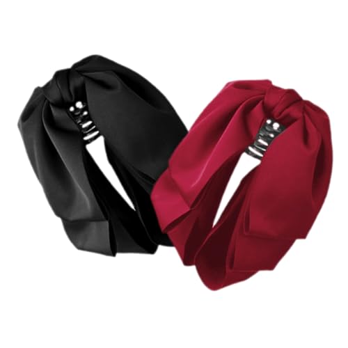 RORPOIR Haarklammer mit Schleife 2 Stück Französische Haarspange für Mädchen und Frauen Retro Haarschmuck für Halb Hochgesteckte Frisuren Sicherer Clip Eleganter Stil für Alltag und Besondere Anlässe von RORPOIR